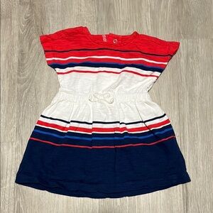 4 for $20 Red, White, and Blue Striped Kids Dress